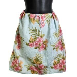 Vintage Y2K Abercrombie Fitch Skirt Sz M Cotton Floral Tie Waist Cottagecore